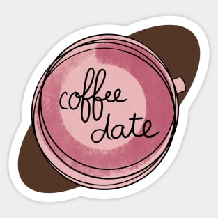 Coffee Date / Cute Coffee Dates Sticker